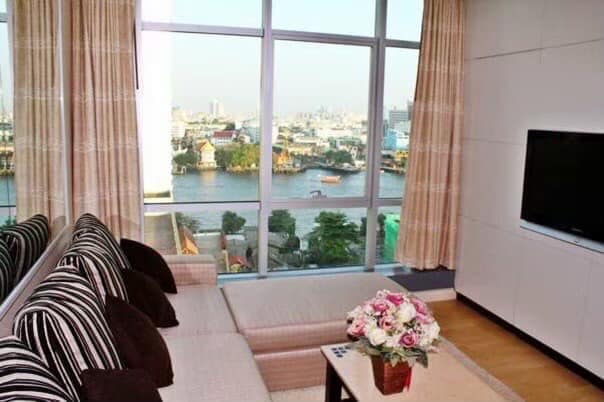 River View Fully Furnished 2 Bedroom Condo Rent Charoenkrung
