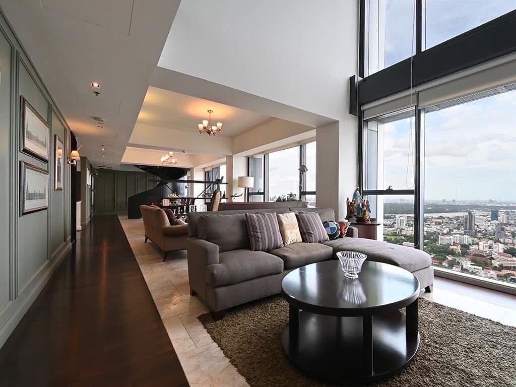 Superb View Duplex Luxury 4 Bedroom for Rent Sathorn