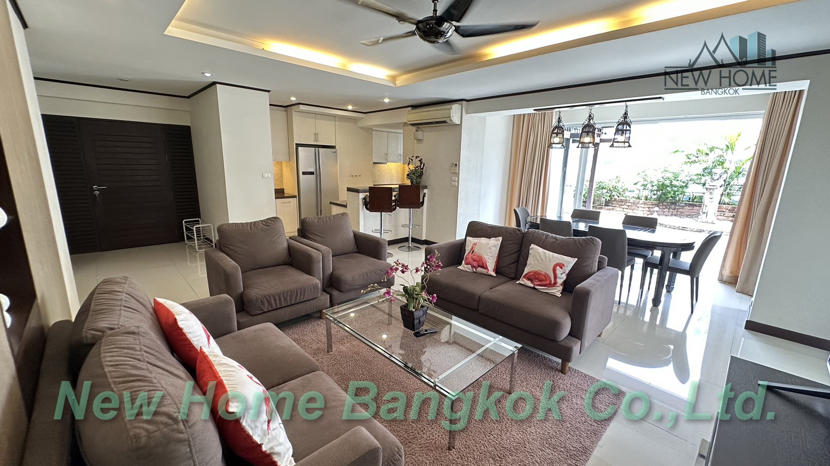 Unblock View Luxury Style 3 Bedroom Condo For Rent Nana