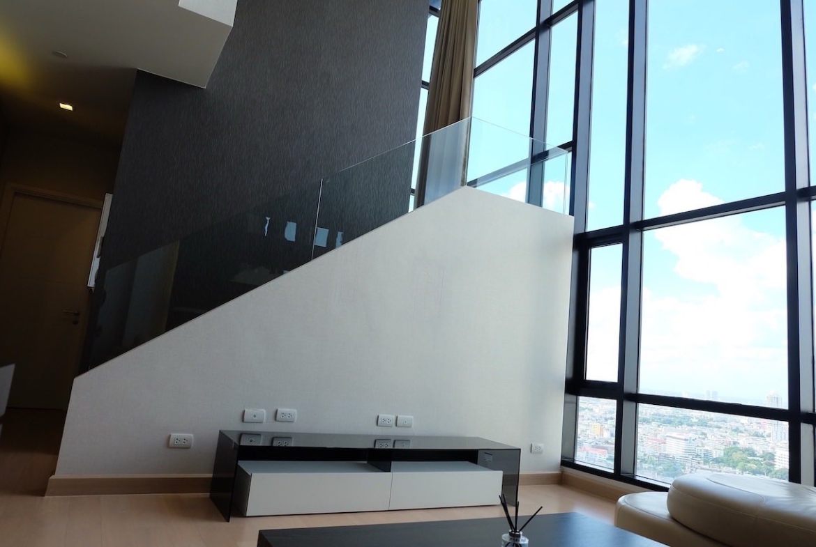 Duplex 3 Bedroom Penthouse for Rent River View at Urbano Absolute Sathorn Taksin