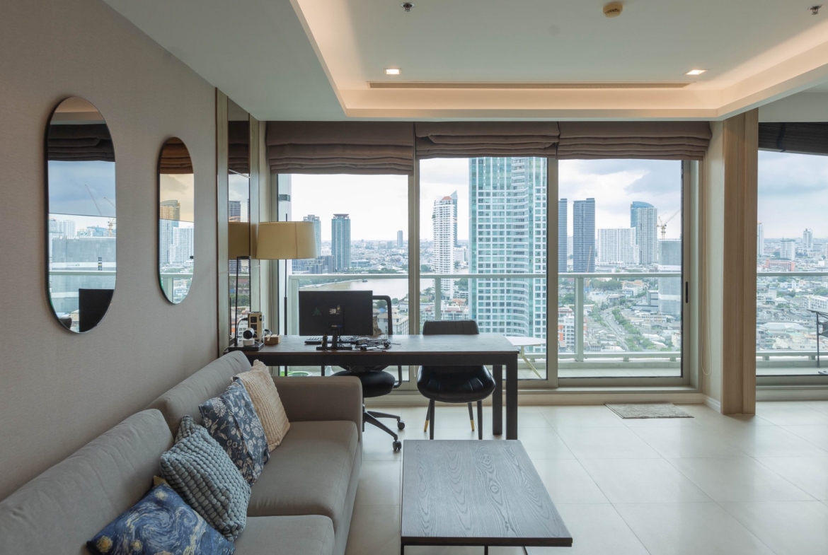 Nice View 2 Bedroom The River Condo Charoennakorn luxury riverside residence for Sale / Rent