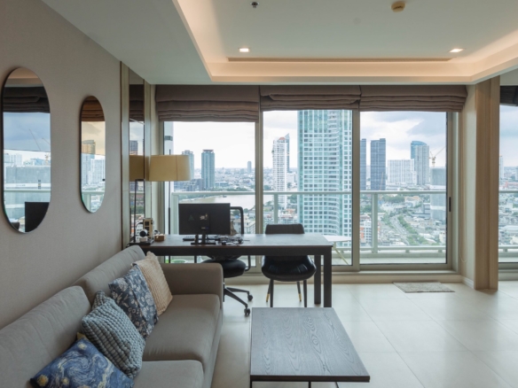 Nice View 2 Bedroom The River Condo Charoennakorn luxury riverside residence for Sale / Rent