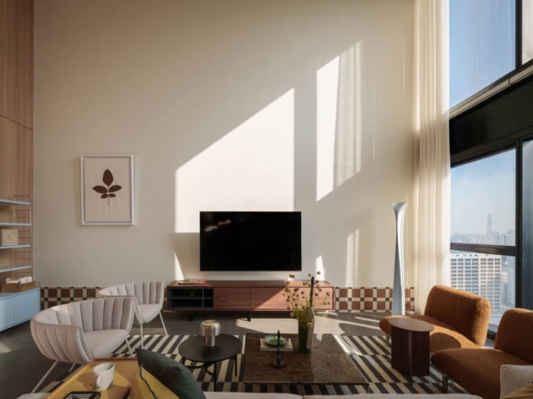 Luxury Duplex 2 Bedrooms Condo for Rent at The Lofts Silom