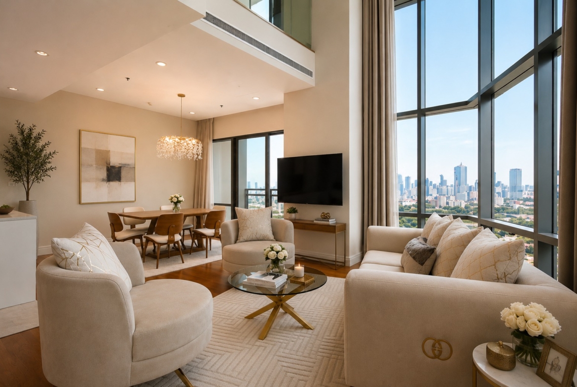 For Sale Corner Duplex Unit at Bright Sukhumvit 24 (Near BTS Phrom Phong)
